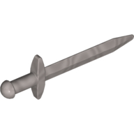 Weapon Sword / Greatsword Pointed with Thin Crossguard (Flat Silver)