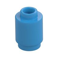 Brick Round 1 x 1 Open Stud (Dark Azure)