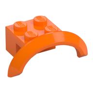 Wheel Arch, Mudguard 4 x 2 1/2 x 1 (Orange)