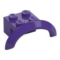 Wheel Arch, Mudguard 4 x 2 1/2 x 1 (Dark Purple)