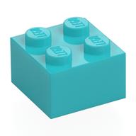 Brick 2 x 2 (Medium Azure)