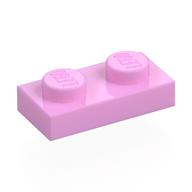 Plate 1 x 2 (Bright Pink)