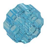 Large Figure Weapon, Barrel with 2 Pin Holes and 3 Axle Holes (Trans-Light Blue)