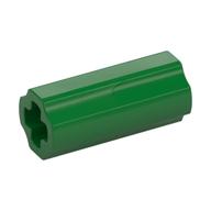 Technic Axle Connector Smooth [with x Hole + Orientation] (Green)