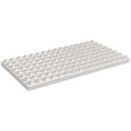Duplo Plate 8 x 16 (White)
