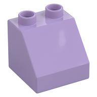 Duplo Brick 2 x 2 Slope 45° (Lavender)
