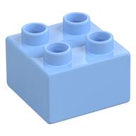 Duplo Brick 2 x 2 (Bright Light Blue)