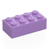 Brick 2 x 4 (Medium Lavender)