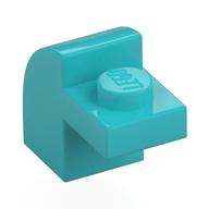 Brick Curved 1 x 2 x 1 1/3 with Curved Top (Medium Azure)