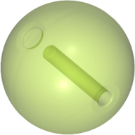 Projectile, Large Figure Weapon, Zamor Sphere / Ball (Trans-Bright Green)