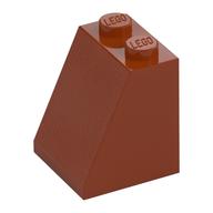 Brick Sloped 65° 2 x 2 x 2 with Bottom Tube (Dark Orange)