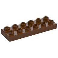 Duplo Plate 2 x 6 (Reddish Brown)