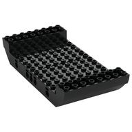 Boat Hull Section, Large Middle 8 x 16 x 2 1/3 with 5 Holes (Black)