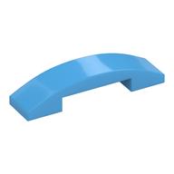 Brick Curved 4 x 1 Double, No Studs (Medium Blue)
