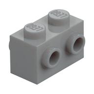 Brick Special 1 x 2 with Studs on 2 Sides (Light Bluish Gray)