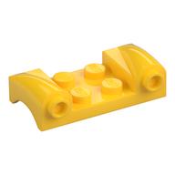 Vehicle Body, Wheel Arch / Mudguard 2 x 4 with Headlights and Curved Fenders (Yellow)