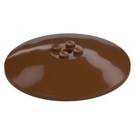Dish 8 x 8 Inverted [Radar], Solid Studs, Rounded Anti-stud Underside (Reddish Brown)