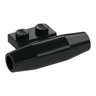 Engine, Smooth Small, 1 x 2 Side Plate with Axle Holders and Slot (Black)