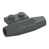 Engine, Smooth Small, 1 x 2 Side Plate with Axle Holders and Slot (Dark Bluish Gray)
