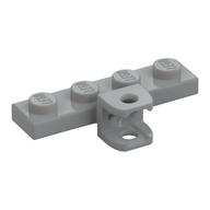 Plate Special 1 x 4 with Towball Socket, Flattened (Light Bluish Gray)