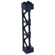 Support 2 x 2 x 10 Girder Triangular Vertical - Type 4 - 3 Posts, 3 Sections (Dark Blue)