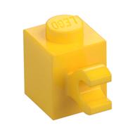 Brick Special 1 x 1 with Clip Horizontal (Yellow)