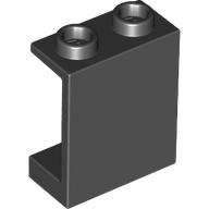 Panel 1 x 2 x 2 [Hollow Studs] (Black)