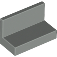 Panel 1 x 2 x 1 [Square Corners] (Light Gray)