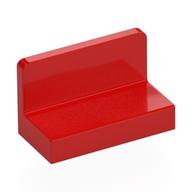 Panel 1 x 2 x 1 [Rounded Corners] (Red)