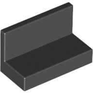 Panel 1 x 2 x 1 [Square Corners] (Black)