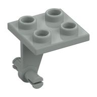 Wheel Holder 2 x 2 Thin with Split Wheel Clip Pins (Light Gray)