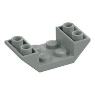 Brick Sloped Inverted 45° 4 x 2 Double with 2 x 2 Recessed (Light Gray)