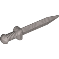 Weapon Sword with Thin Crossguard (Roman Gladius) (Flat Silver)