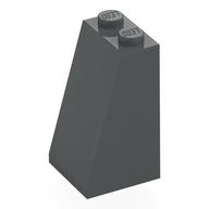 Brick Sloped 75° 2 x 2 x 3 [Solid Studs] (Dark Bluish Gray)