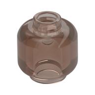 Minifig Head [Plain] [Hollow Stud] (Trans-Brown)