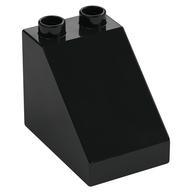 Duplo Brick 3 x 2 x 2 Slope (Black)