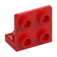 Bracket 1 x 2 - 2 x 2 Inverted (Red)