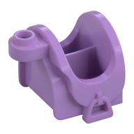 Animal / Creature Accessory, Horse Saddle with Stirrups and Top Stud (Medium Lavender)