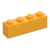 Brick 1 x 4 (Bright Light Orange)