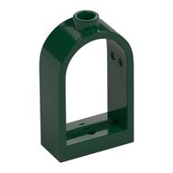 Window 1 x 2 x 2 2/3 with Rounded Top (Dark Green)