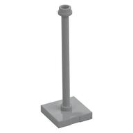 Tile Special 2 x 2 with Bar, Hollow Stud with Stop Ring (Flag Pole) (Light Bluish Gray)