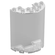 Cylinder Half 3 x 6 x 6 with 1 x 2 Cutout (Trans-Clear)