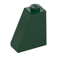 Brick Sloped 65° 2 x 1 x 2 (Dark Green)