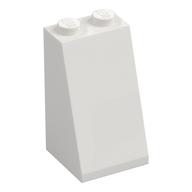 Brick Sloped 75° 2 x 2 x 3 [Solid Studs] (White)