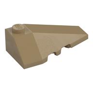 Brick Wedged, Sloped 4 x 2 Triple Right (Dark Tan)