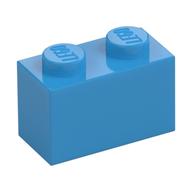 Brick 1 x 2 (Dark Azure)