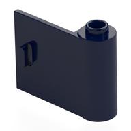 Door 1 x 3 x 2 Right - Open Between Top and Bottom Hinge (Dark Blue)