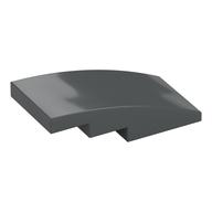 Brick Curved 4 x 2 No Studs (Dark Bluish Gray)