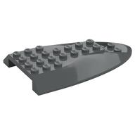 Aircraft Fuselage Curved Aft Section 6 x 10 Top (Dark Bluish Gray)