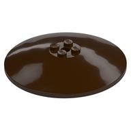 Dish 8 x 8 Inverted [Radar], Solid Studs, Rounded Anti-stud Underside (Dark Brown)